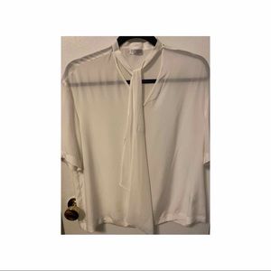 Brunello Cucinelli women’s silk tie blouse